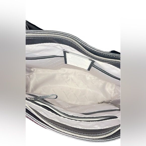 Vessel Signature 2.0 Black Tote Bag Leather Purse Large Travel Case NFL Logo - Picture 7 of 10